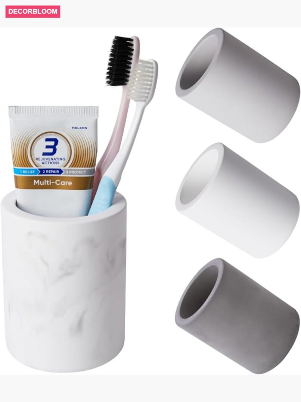 Diatomite Toothbrush Holder Quick Drying Bathroom Organizer